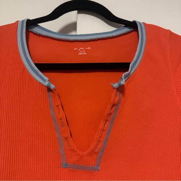 Urban Outfitters out from under Orange ribbed cropped Tank Size XL - Picture 2 of 3